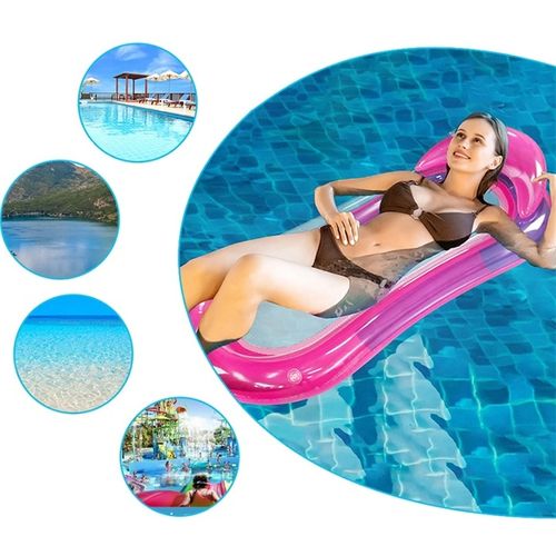 MATERAC DMUCHANY Z SIATKĄ DO PŁYWANIA LEŻAK PLAŻOWY HAMAK WODNY NA BASEN na Arena.pl