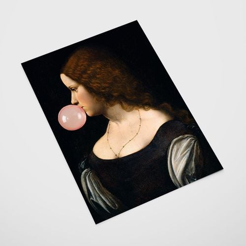 Plakat portret z balonem profil 21x29,7 cm A4 na Arena.pl