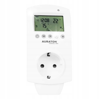 WIELOFUNKCYJNY TERMOSTAT GNIAZDKOWY REGULATOR CZASOWY CARINA WIFI AURATON