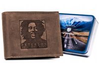 portfel męski z tłoczonym wizerunkiem boba marleya - peterson