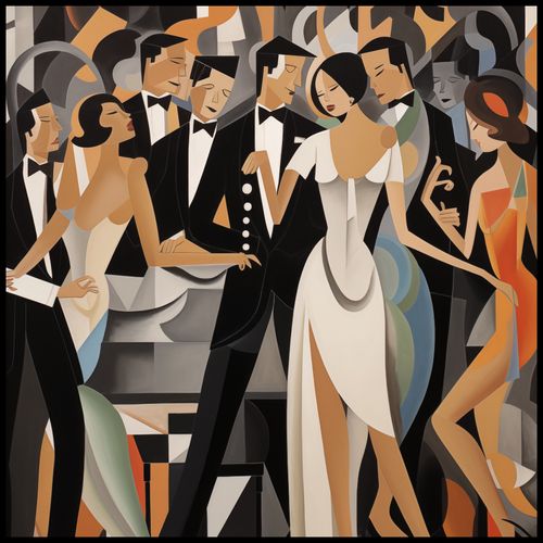 Plakat 90x90cm Bal w Art Deco na Arena.pl