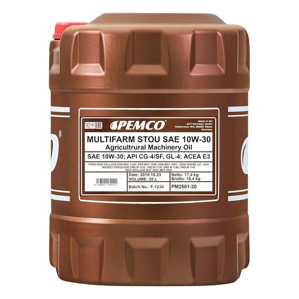 Olej Pemco STOU 10W/30 MULTIFARM - 20L zdjęcie 1