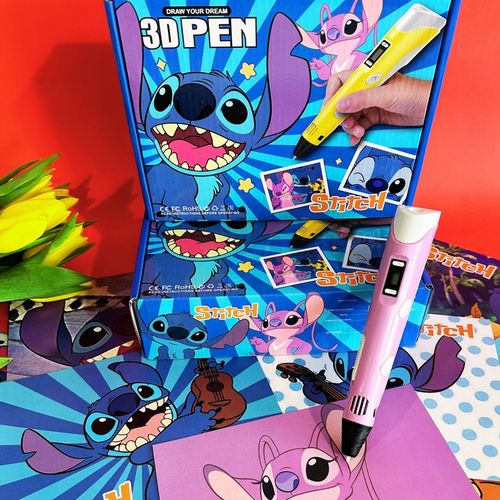 DŁUGOPIS 3D LILO I STICH ZESTAW PREZENT WKŁADY PEN DRUKARKA SZABLONY STITCH na Arena.pl