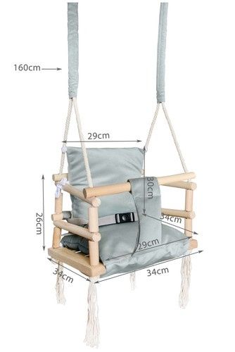 Huśtawka szara NEW H18026 zdjęcie 3