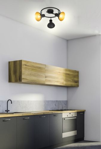 Diso spirala 3x40W E27 czarny+zloto na Arena.pl