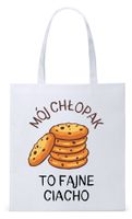 Dla Chłopaka Męża Prezent Torba Eco Biała Shopper Z Nadrukiem Ze Zdjęciem