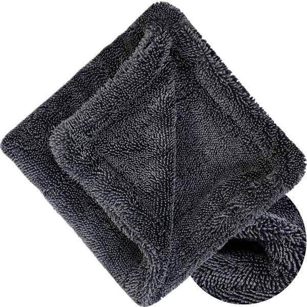 PUSZYSTY GRUBY RĘCZNIK Z MIKROFIBRY DO OSUSZANIA LAKIERU SAMOCHODU 1200GSM zdjęcie 1