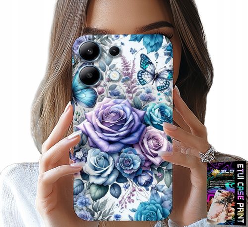 ETUI DO XIAOMI NOTE 14S - KWIECISTE WZORY RÓŻEKWIATKI CASE + SZKŁO na Arena.pl