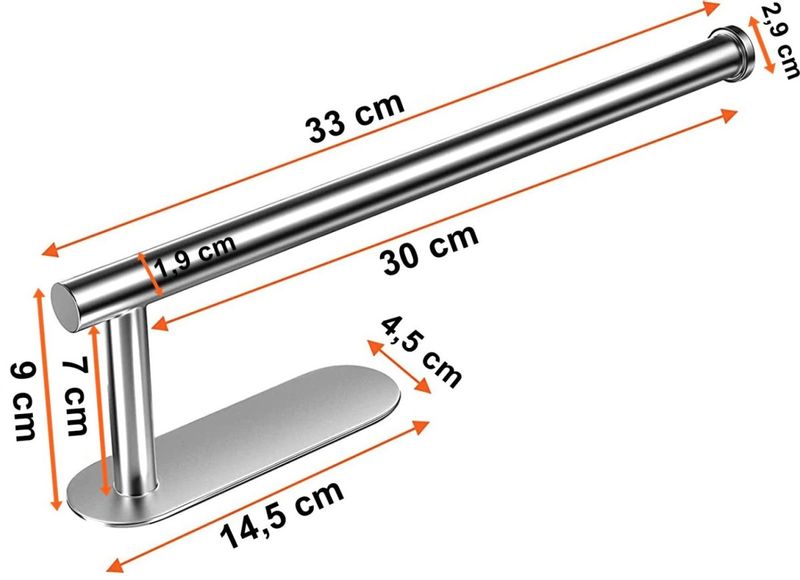 Uchwyt na ręczniki Pargo srebrny zdjęcie 2