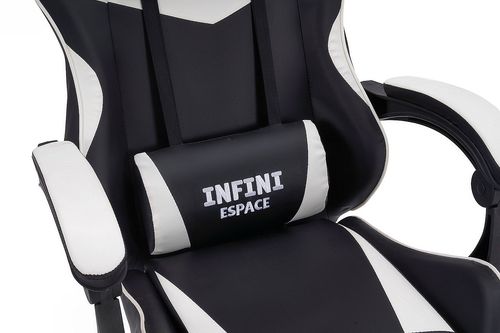 fotel gamingowy infini espace black/white na Arena.pl