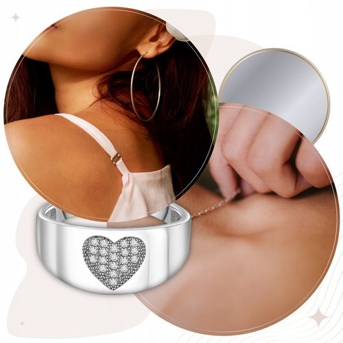 SREBRNY pierścionek OBRĄCZKA SREBRO 925 z CYRKONIAMI wyjątkowy PREZENT na Arena.pl