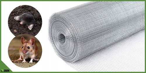 Siatka przeciw Gryzoniom 6x6x0,65 ocynk Hodowlana Na Woliery Zgrzewana 25m2 na Arena.pl