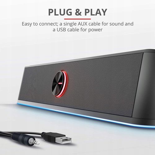 Soundbar Trust GXT 619 Thorne 2.0 12 W czarny na Arena.pl