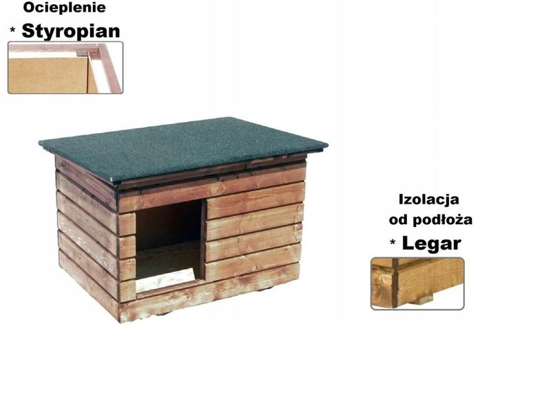 Buda dla psa, ocieplana - rozmiar L zdjęcie 2