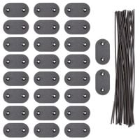 Elementy mocujące do maty osłonowej 26 szt. zestaw montażowy do osłon na taras, balkon