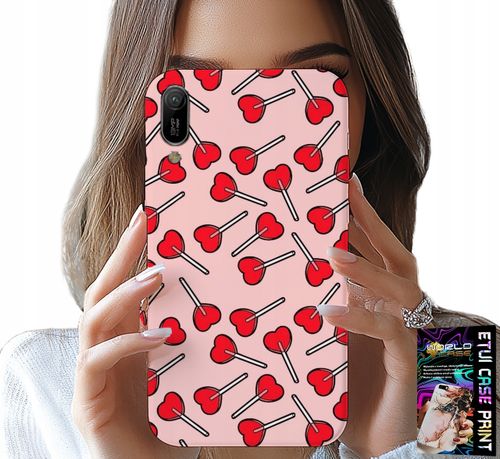 ETUI DO HUAWEI Y6 2019 - KOBIECE, MODNE WZORY LIZAKI W SERCA CASE na Arena.pl