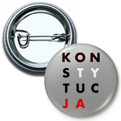 Mini button przypinka, pin KONSTYTUCJA na Arena.pl