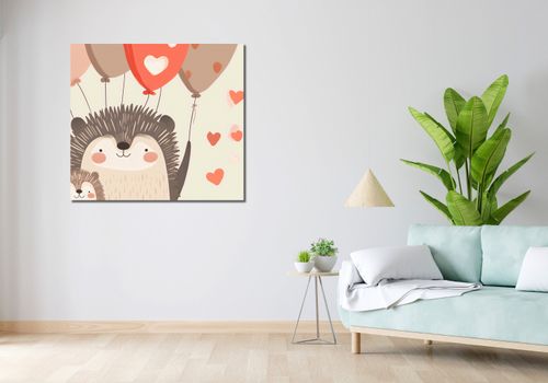 Obraz 100x90cm Uśmiech Jeżykowej Rodziny na Arena.pl