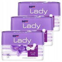 ZESTAW Wkładki urologiczne NA NOC Seni Lady PLUS 15szt. DLA KOBIET