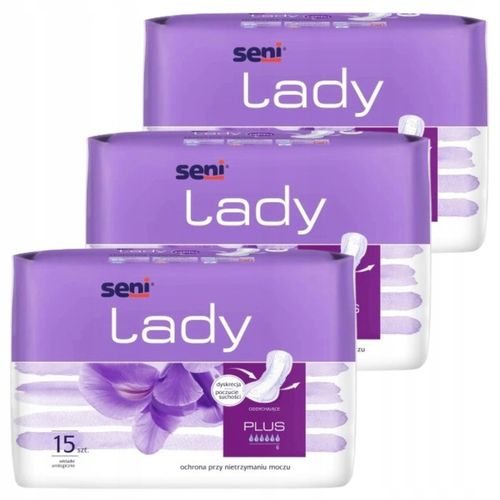 ZESTAW Wkładki urologiczne NA NOC Seni Lady PLUS 15szt. DLA KOBIET na Arena.pl
