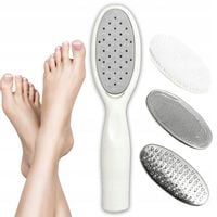 PILNIK DO STÓP Z RĄCZKĄ TARKA DO PIĘT FREZARKA ZESTAW PEDICURE 3 KOŃCÓWKI