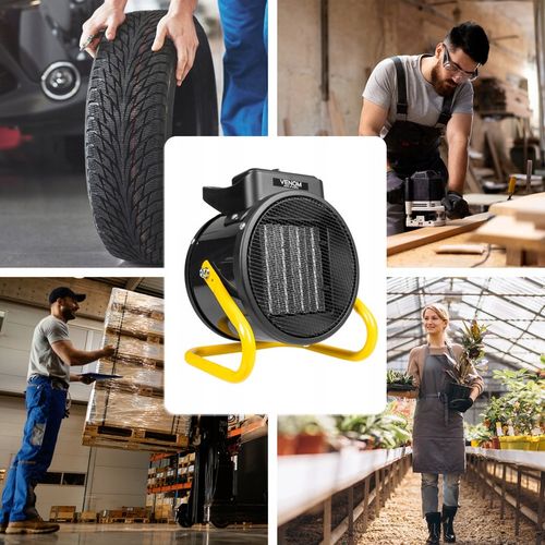 NAGRZEWNICA ELEKTRYCZNA GRZEJNIK 2000W CERAMICZNA FARELKA TERMOSTAT na Arena.pl