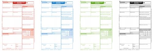 krajowy list przewozowy 80 kartek - 4 odcinki - 20 kompletów - 10 szt. na Arena.pl