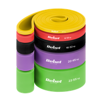 Zestaw 5 gum do ćwiczeń power band taśmy oporowe treningowe fitness Rebel
