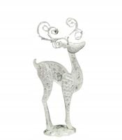 figurka metalowa renifer płaska 50x22 cm   | xmp-18033