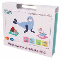 Magnetyczne klocki ABC Układanka kartonowa dla dzieci Nauka literek