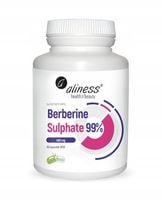 ALINESS Berberine Sulphate 99% 400 mg 60 kaps. Korzeń Berberysu Suplement