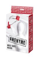 Czerwone Kajdanki Z Ekoskóry - Anonymo Wrist Cuffs No 0105 Red