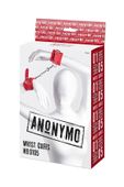Czerwone Kajdanki Z Ekoskóry - Anonymo Wrist Cuffs No 0105 Red