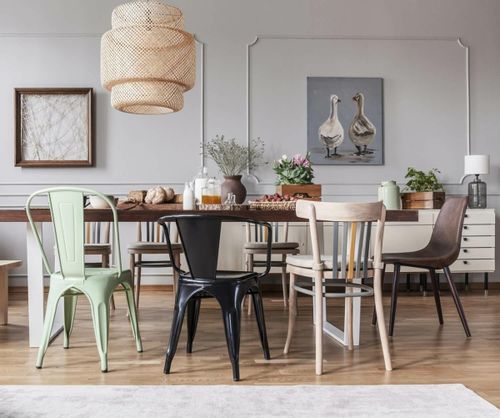 Krzesło Paris czarne inspirowane Tolix na Arena.pl