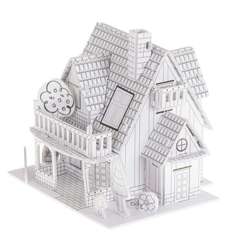Puzzle 3D kolorowanka domek 29el. na Arena.pl