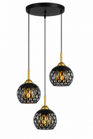 Lampa sufitowa metalowa loft klosz wisząca AT16-3SZ-Black