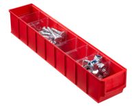 Pojemnik magazynowy czerwony- 500x91x81 mm