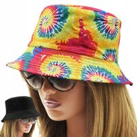Letni KAPELUSZ wędkarski rybacki bucket hat DWUSTRONNY kolorowy