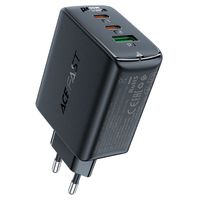 szybka ładowarka sieciowa gan 2x usb-c usb-a pps pd qc4+ 65w czarna