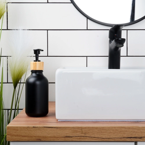 Dozownik do mydła czarny 300 ml na Arena.pl