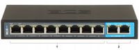 SWITCH POE 8 PORTÓW BCS BASIC BCS-B-SP08G02G Full Gigabit 10/100/100Mbps