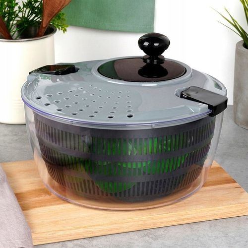 Duża WIRÓWKA SAŁATY warzyw owoców suszarka obrotowa pojemnik sitko cedzak na Arena.pl