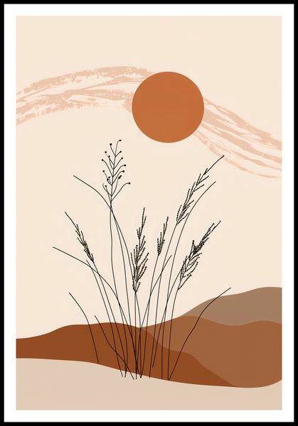 Plakat 68x101cm Złote Źdźbła zdjęcie 3