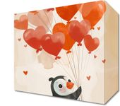 Obraz 20x20cm Pingwinek z Balonami