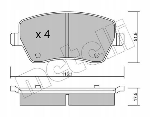 TARCZA HAM PRZOD 260X22 V METELLI na Arena.pl