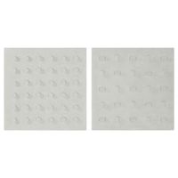 Dekoracja ścienna Home ESPRIT Biały Drewno MDF Nowoczesny 80 x 6,5 x 80 cm