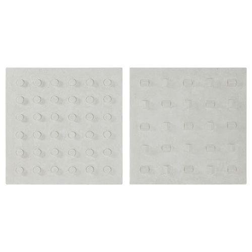 Dekoracja ścienna Home ESPRIT Biały Drewno MDF Nowoczesny 80 x 6,5 x 80 cm na Arena.pl