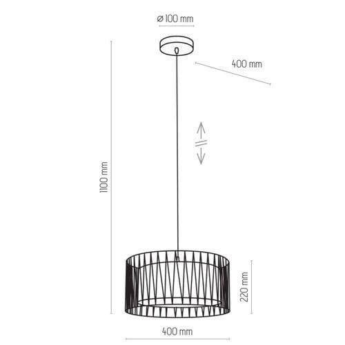 lampa wisząca harmony black 1654 tk lighting na Arena.pl