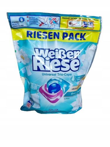 Weißer Riese Trio-Caps kapsułki dp prania 60 szt z Niemiec na Arena.pl