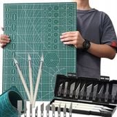 ZESTAW MODELARSKI MATA DO CIĘCIA SAMOGOJĄCA A2 DWUSTRONNA SKALPELE NOŻE XXL